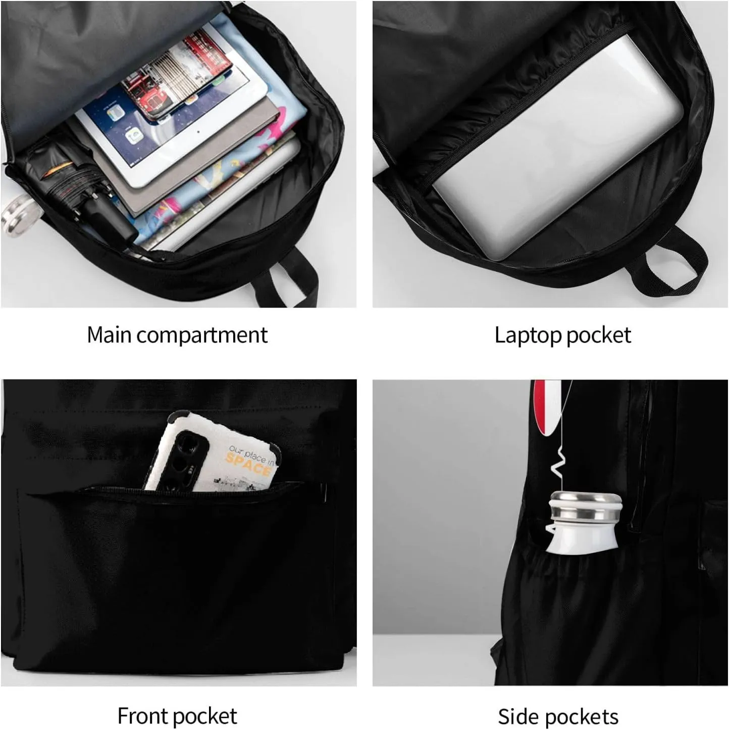 Yemen Yemeni Yemenian Flag Hearts Beats Casual Backpack Large Capacity Travel Backpacks Laptop Daypack Commuter Rucksack Adjustable Strap Sports Bags for Hiking Biking