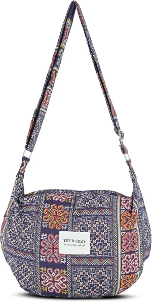 Your Cozy Women's Sling Crossbody Bags Large Shoulder Shopping Hobo Bag Handbag Top Zip Bags Handmade Messenger Bag