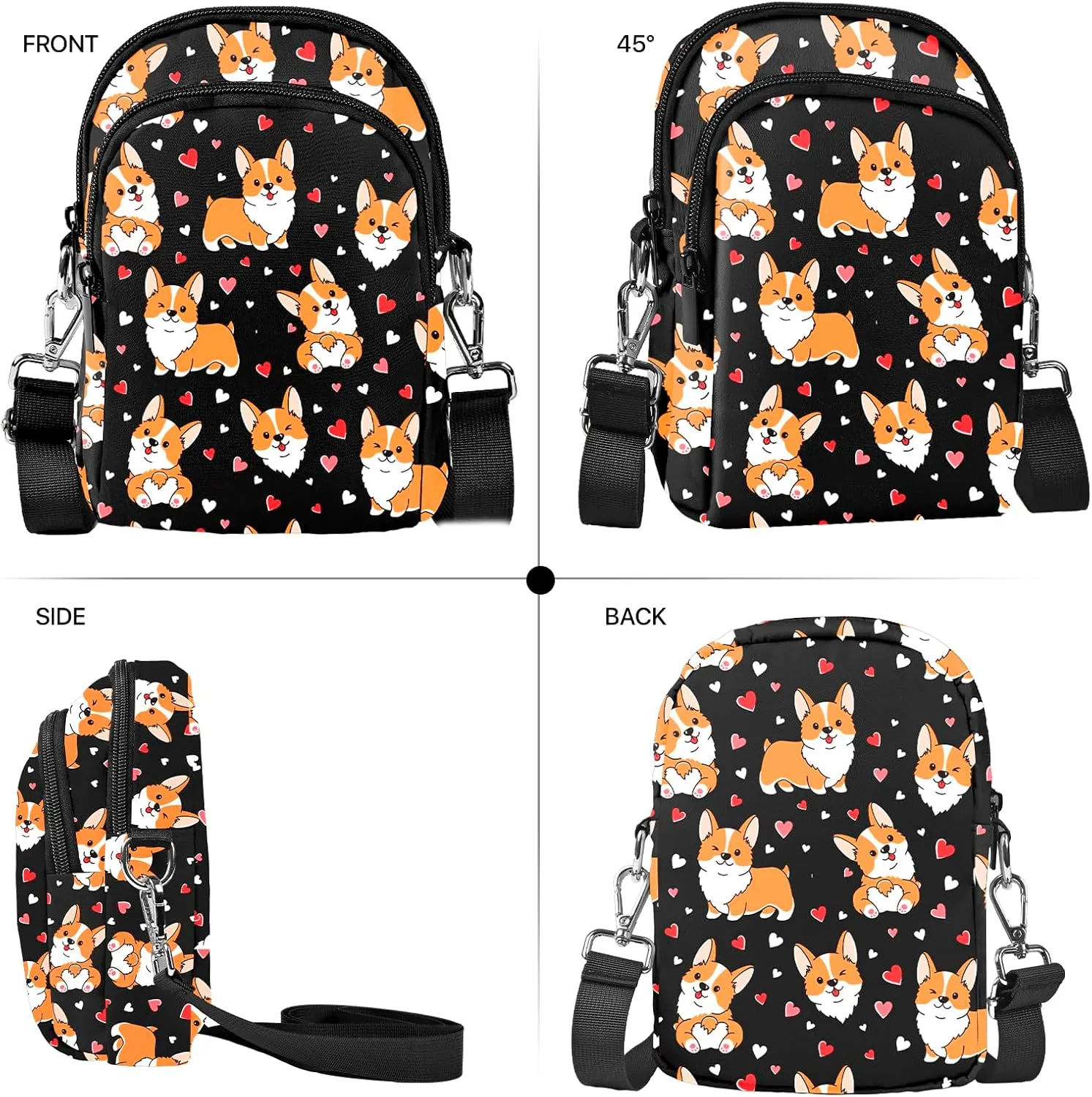 Yrebyou Crossbody Purse for Women Cell Phone Bag Small Lightweight Over Shoulder Bags with Adjustable Strap for Travel