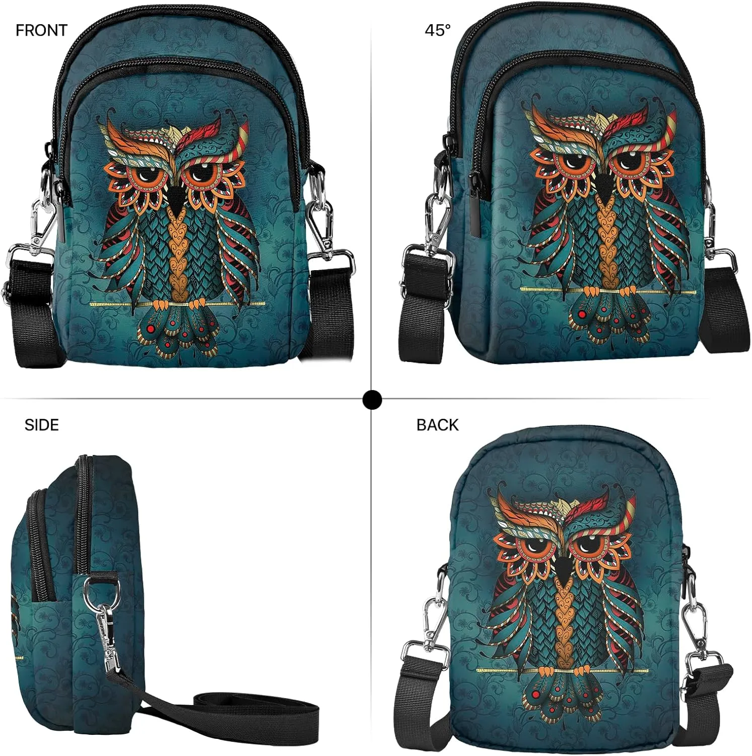 Yrebyou Crossbody Purse for Women Cell Phone Bag Small Lightweight Over Shoulder Bags with Adjustable Strap for Travel