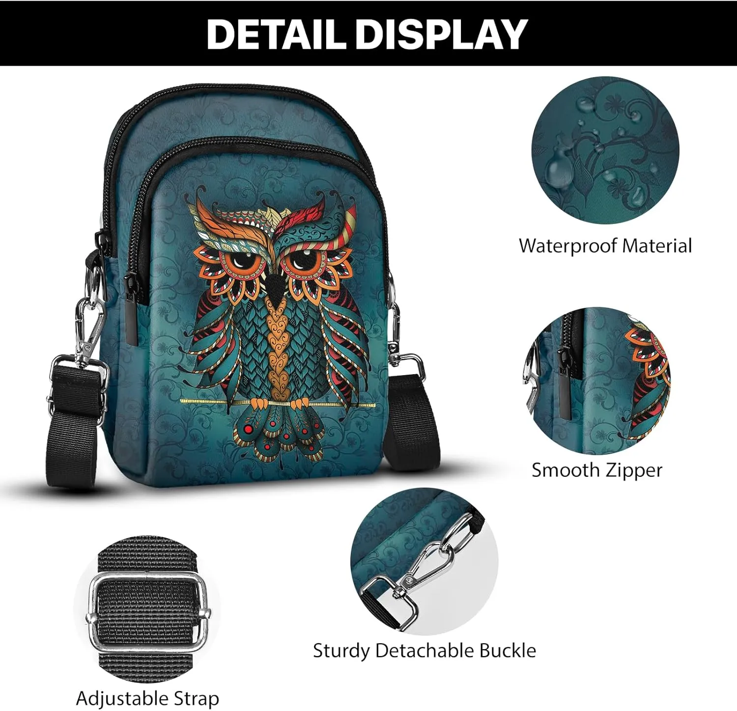 Yrebyou Crossbody Purse for Women Cell Phone Bag Small Lightweight Over Shoulder Bags with Adjustable Strap for Travel