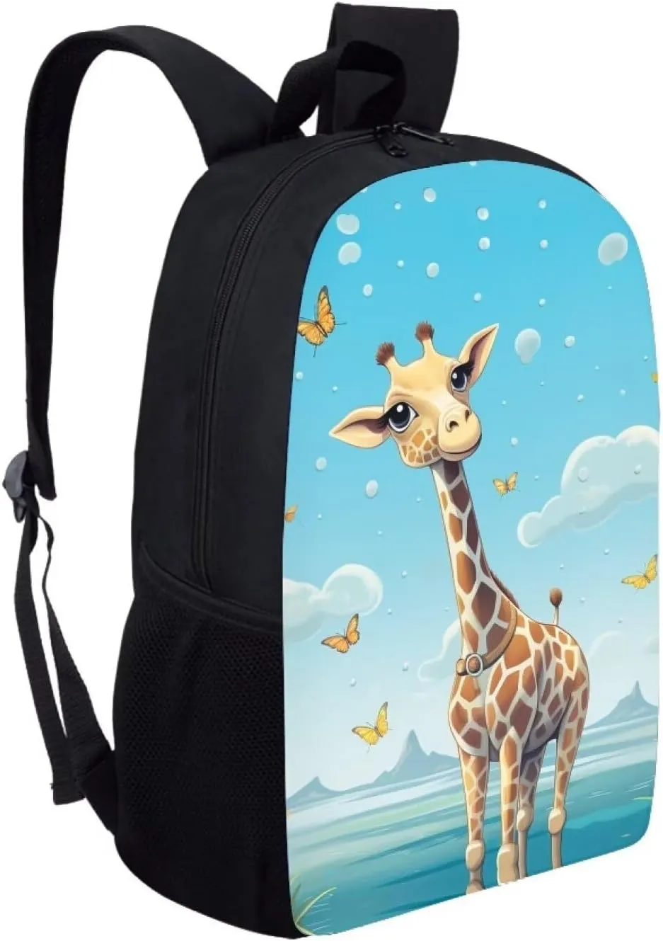 Ystardream Cute Giraffe Kids School Backpack for Girls Elementary School Backpack for Girls Blue School Bag for Kids Boys Lightweight Travel Daypack Bookbag Personalized School Bag