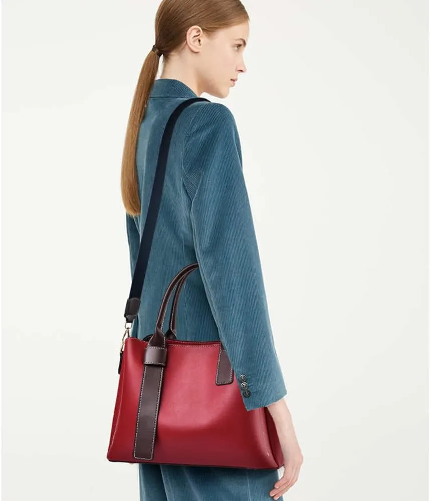 ZiMing Women Handbags Satchel Bags Vegan Leather Shoulder Bag Top Handle Tote Bag Stylish Zipper Purse for Minimalist Ladies