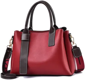 ZiMing Women Handbags Satchel Bags Vegan Leather Shoulder Bag Top Handle Tote Bag Stylish Zipper Purse for Minimalist Ladies