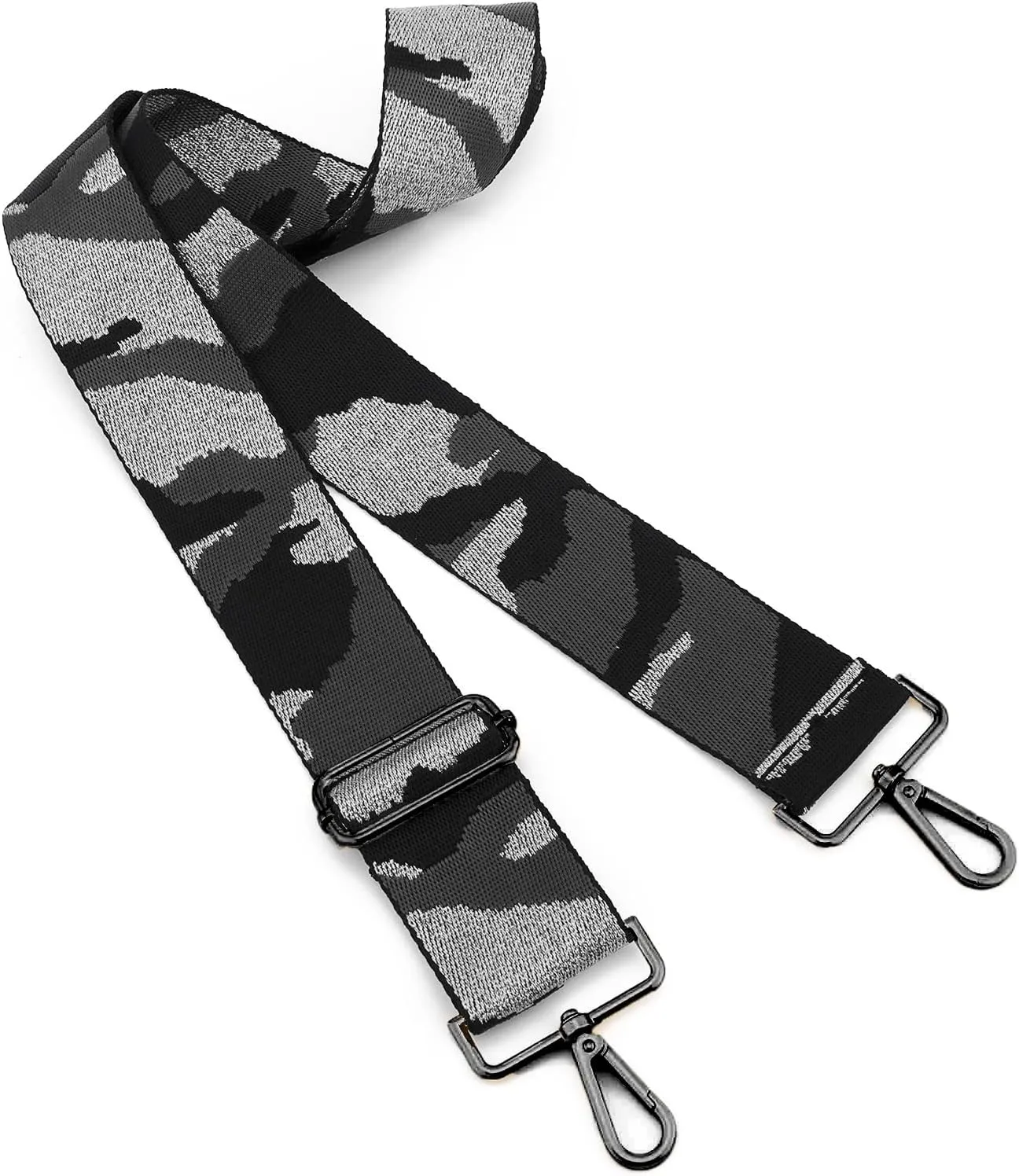 ZOOEASS Nickel Buckles Wide Shoulder Strap Adjustable Replacement Belt Gun Buckles Guitar Style Crossbody Bag Strap