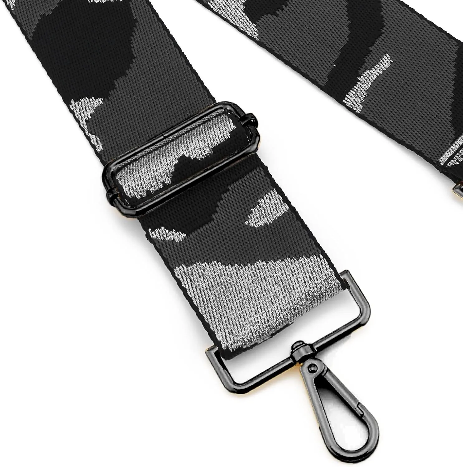 ZOOEASS Nickel Buckles Wide Shoulder Strap Adjustable Replacement Belt Gun Buckles Guitar Style Crossbody Bag Strap